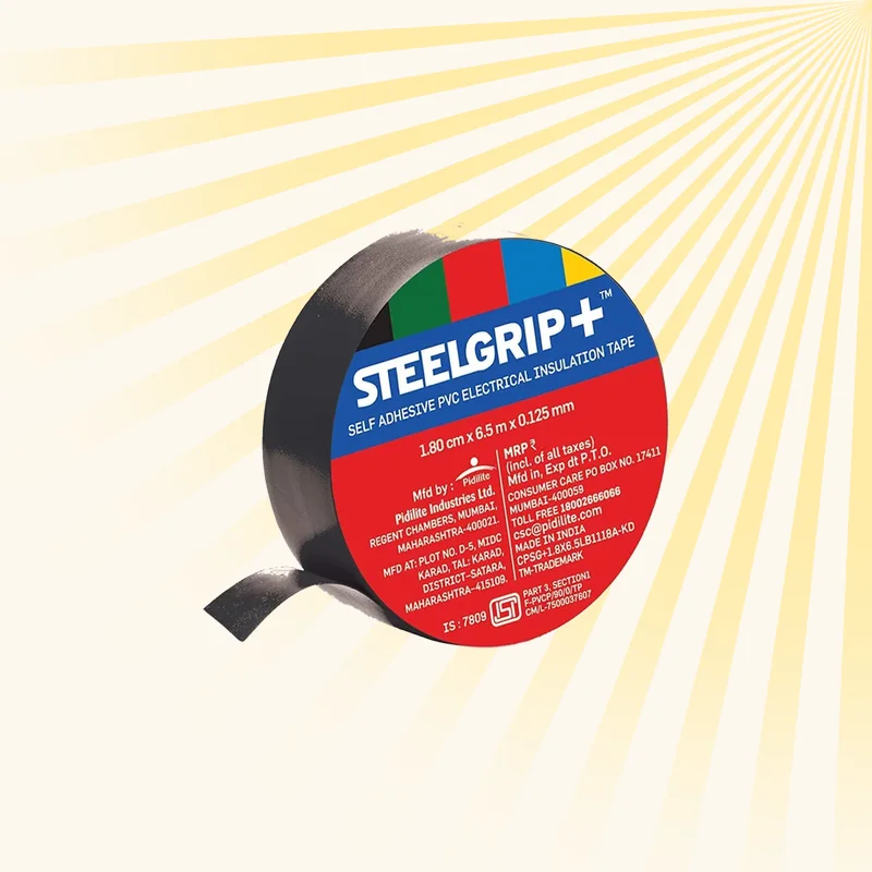 Steelgrip PVC electrical insulation tape roll