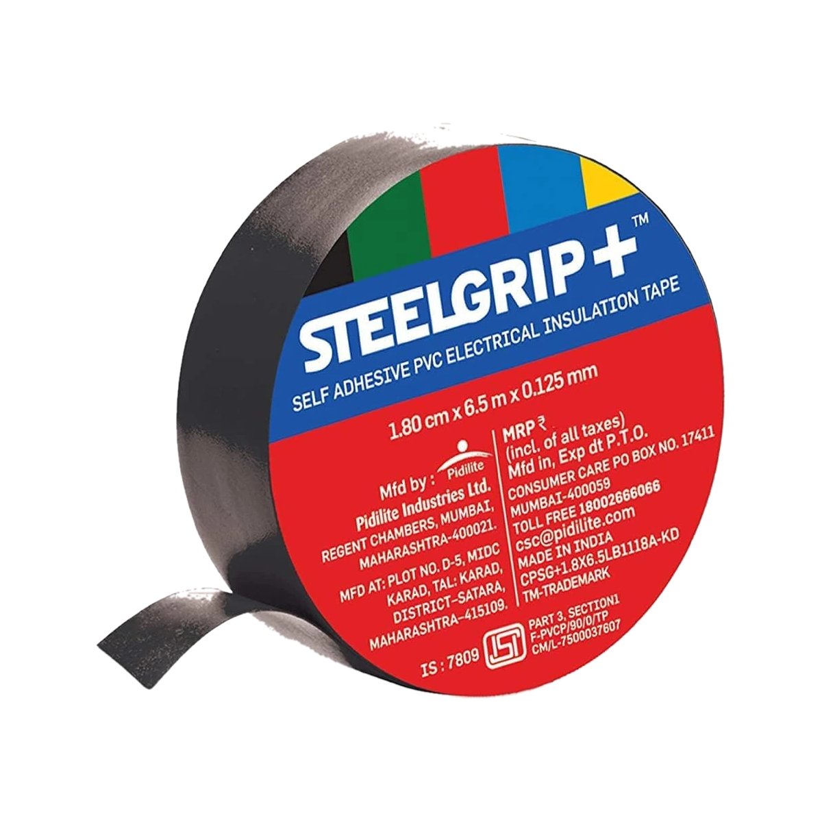 Steelgrip PVC electrical insulation tape roll
