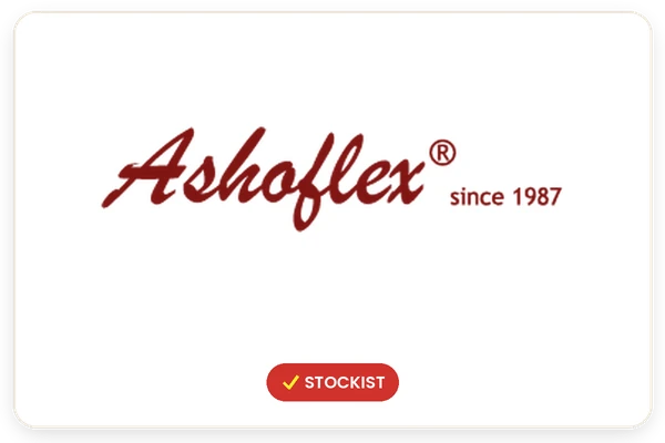 Ashoflex logo – Stockist, Monika Electric Corporation