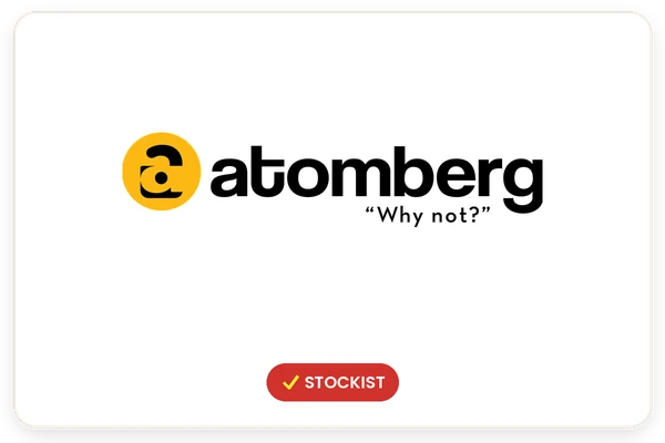 Atomberg logo – Stockist, Monika Electric Corporation
