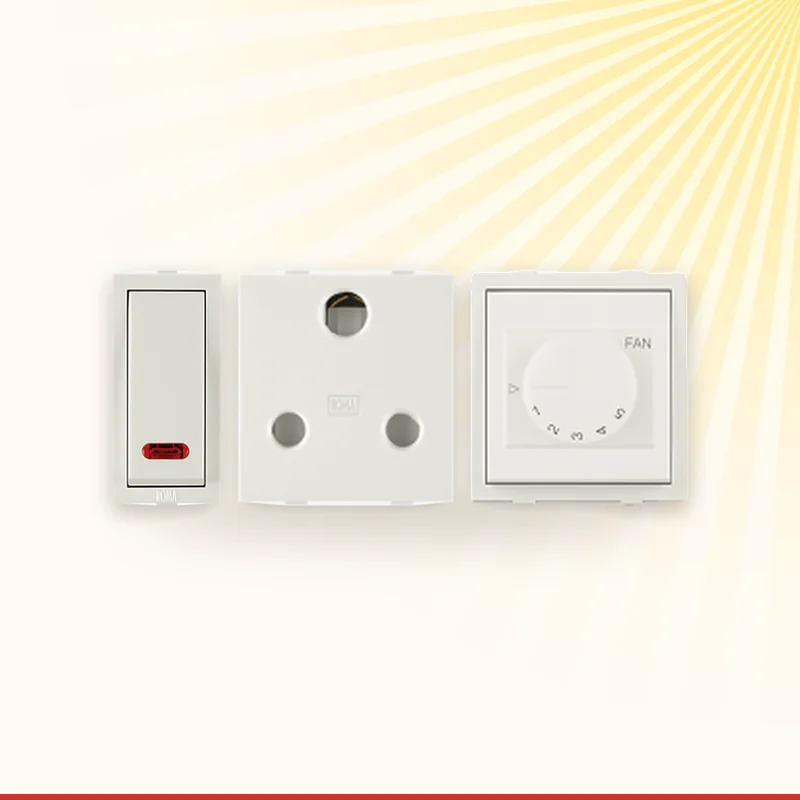 Anchor Roma Classic white modular switches and sockets, Monika Electric Corporation, Ahmedabad