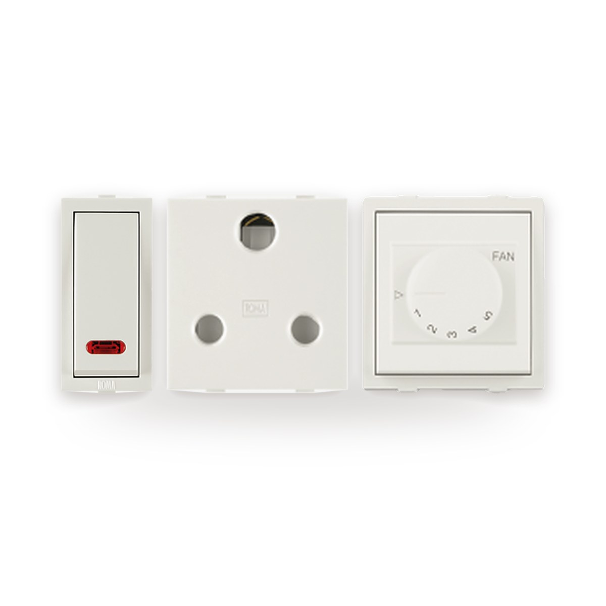 Anchor Roma Classic white modular switches and sockets, Monika Electric Corporation, Ahmedabad