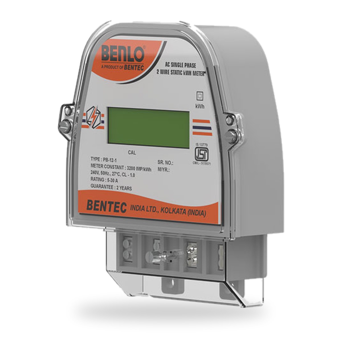 Benlo single phase LCD energy meter