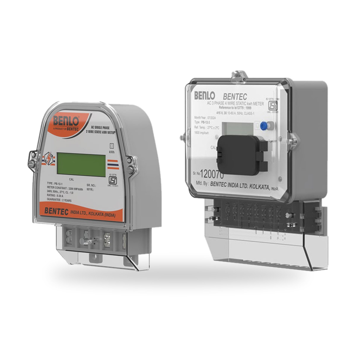 Benlo energy meters, single and three phase