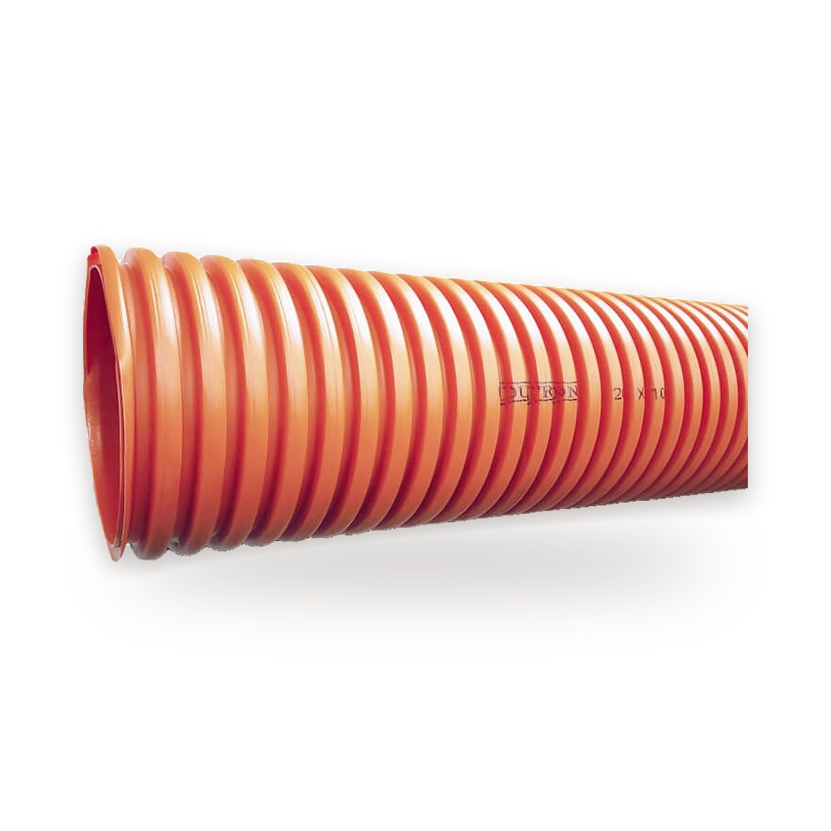 Dutron orange HDPE double wall corrugated (DWC) cable duct pipe, Jainam Enterprise, Ahmedabad