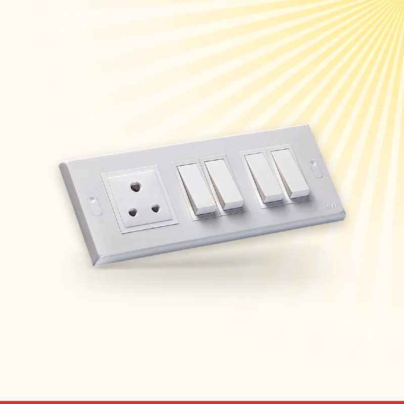 Hifi modular socket on a switch board, Monika Electric Corporation, Ahmedabad