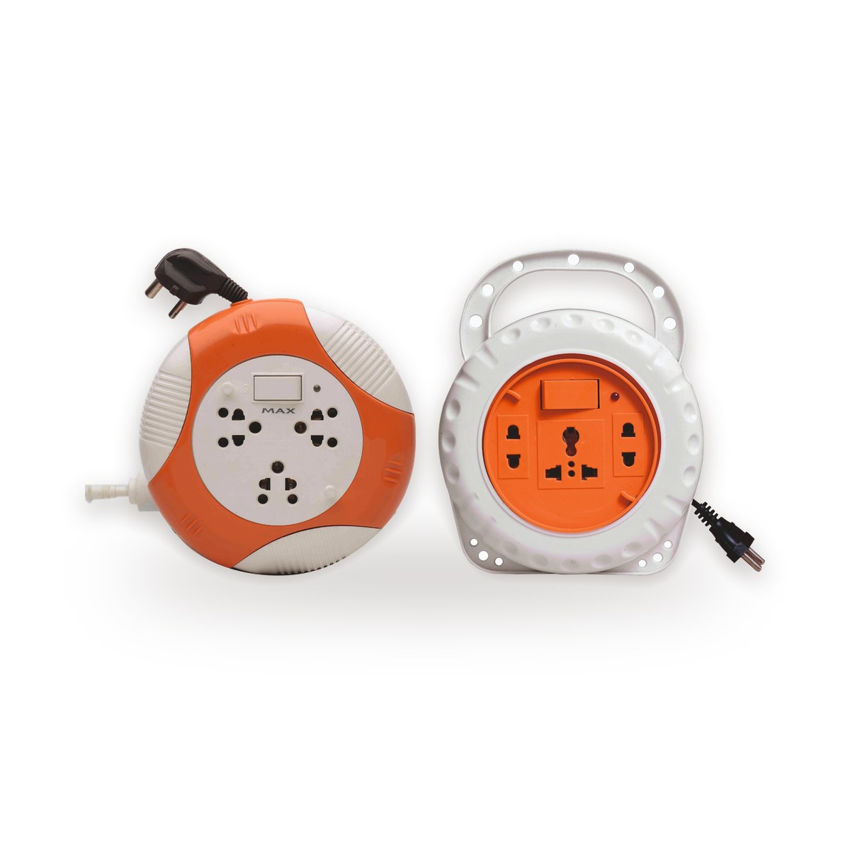 MAX extension cord box with sockets, Monika Electric Corporation, Ahmedabad