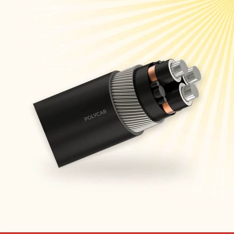 Polycab HT XLPE power cable cross-section, Monika Electric Corporation, Ahmedabad