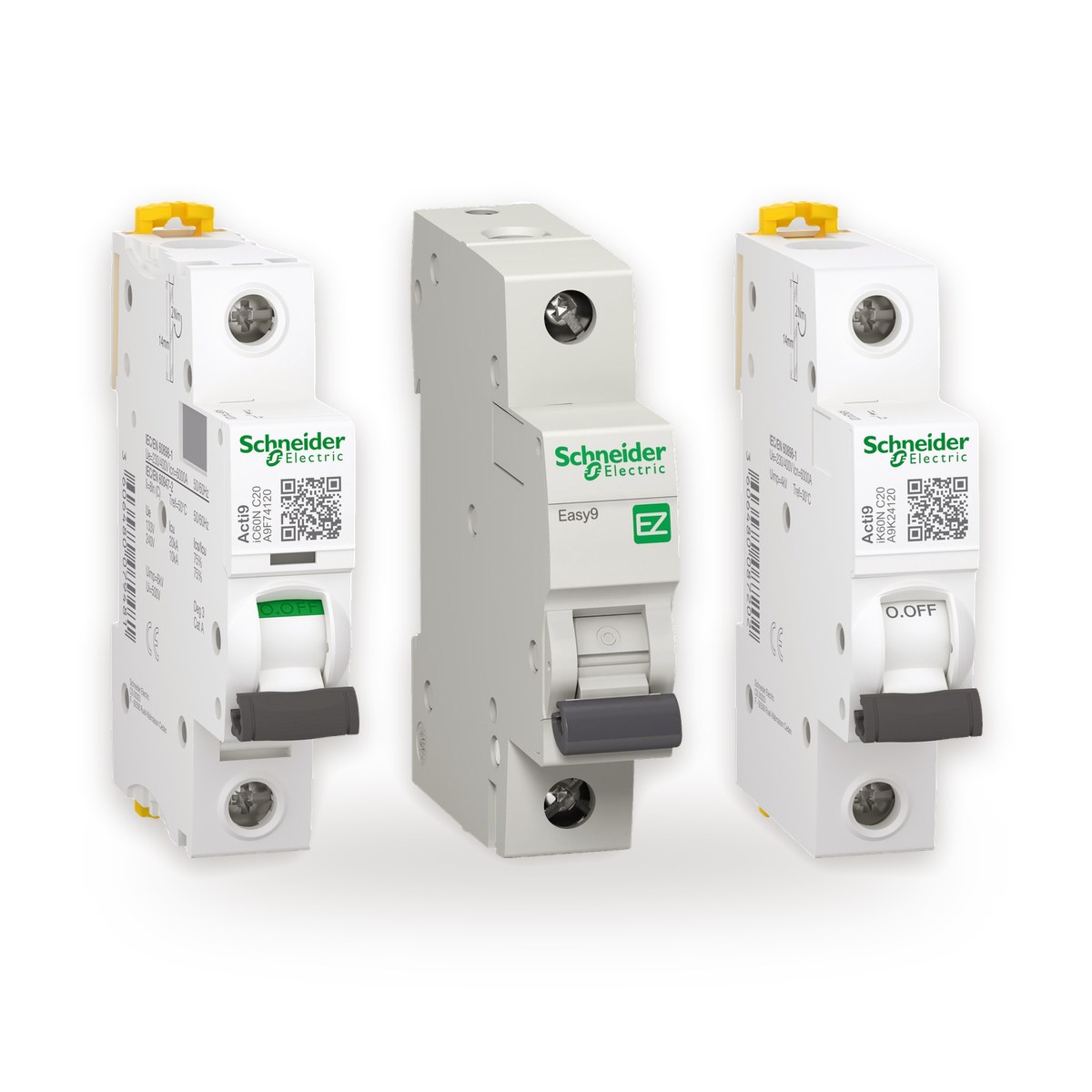 Schneider Electric Acti9, Easy9 and A9K miniature circuit breakers (MCBs) at Monika Electro Tech, Ahmedabad