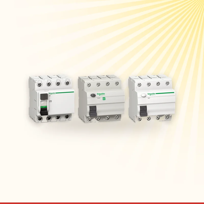 Schneider Electric Acti9 and Easy9 RCCBs for earth leakage protection at Monika Electro Tech, Ahmedabad