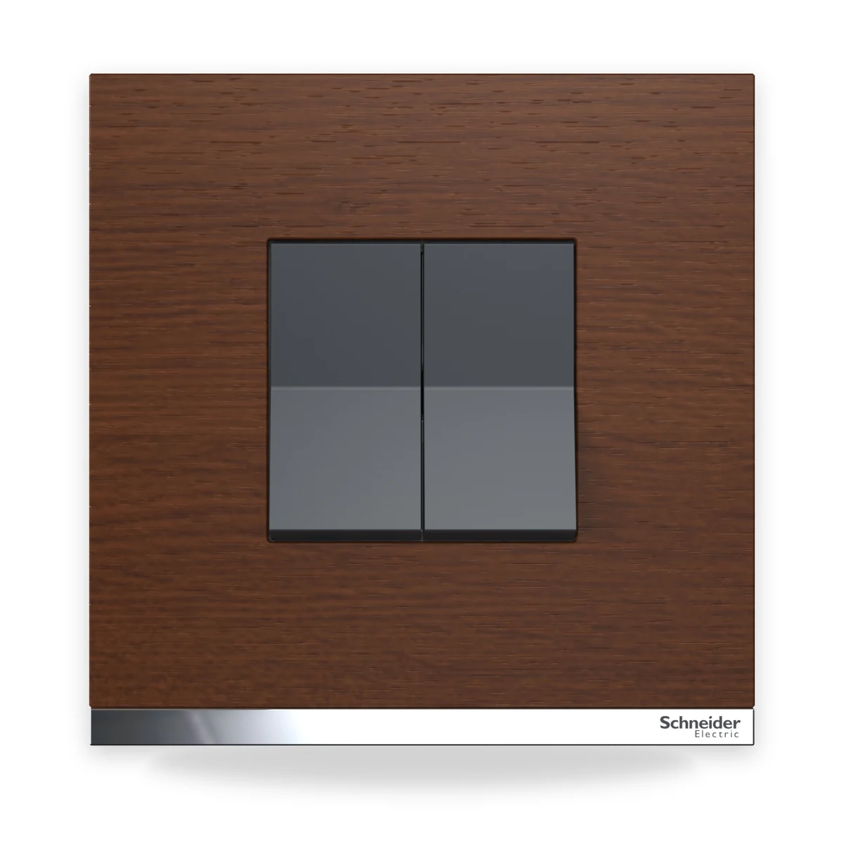 Schneider Electric Unica Pure switch plate in a real-material finish