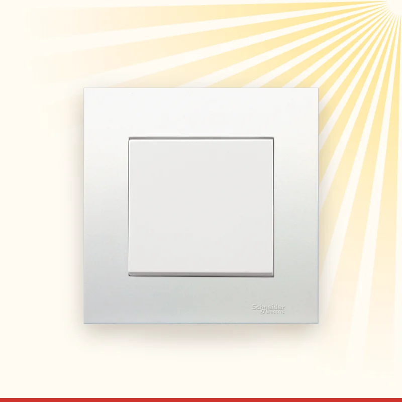 Schneider Electric Vivace slim white switch and socket plate